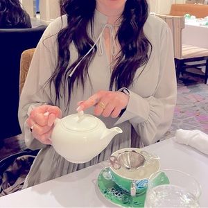 H&M green/ grey blouse